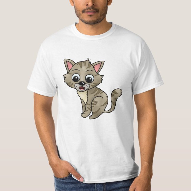 astonished cat T-Shirt (Front)