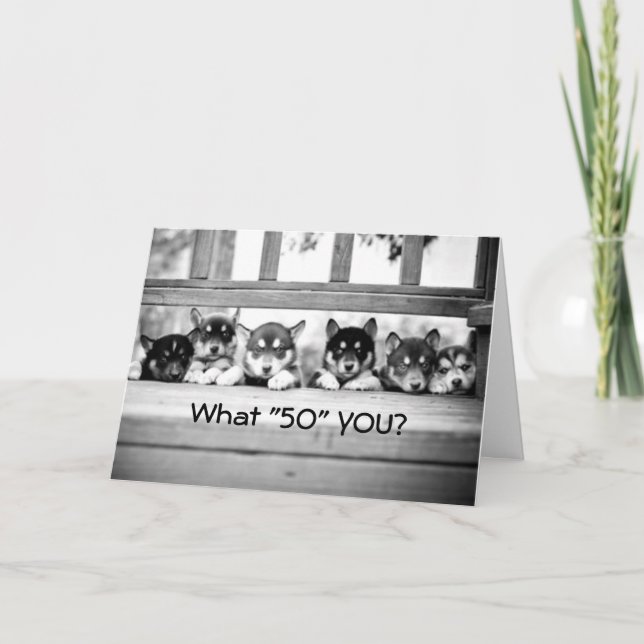 ASTONISHED-YOU ARE 50? GROUP CARD (Front)
