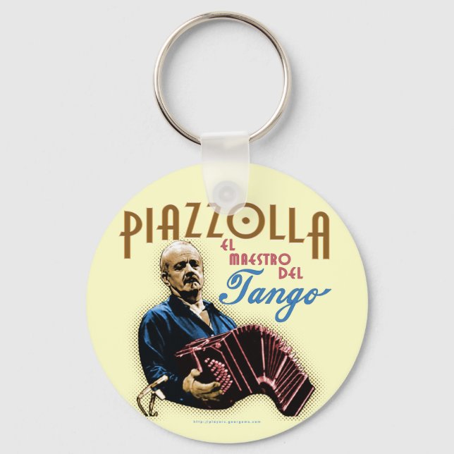 Astor Piazzolla Keychain (Front)