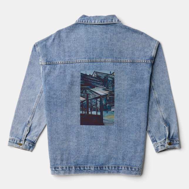 Astor Place Aborigines, NYC Denim Jacket (Back)