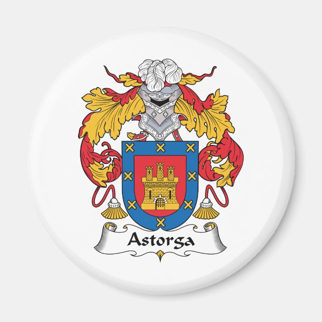 Astorga Family Crest Magnet (Front)