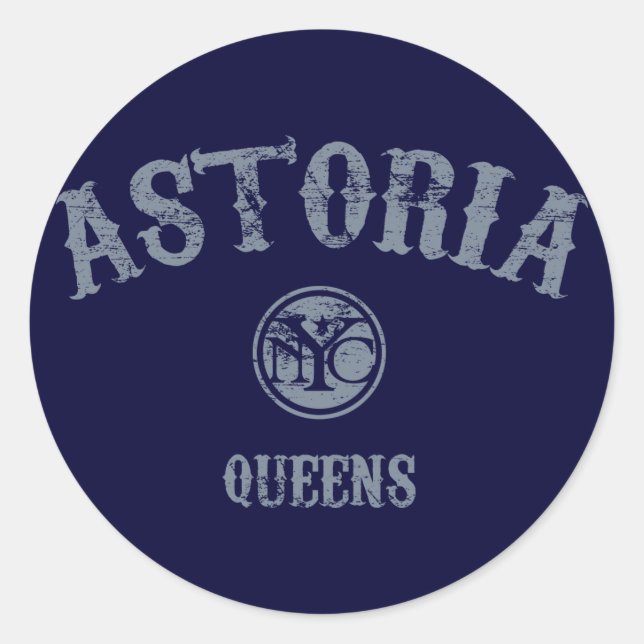 Astoria Classic Round Sticker (Front)