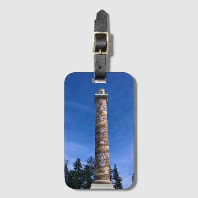 Astoria Column, Oregon Luggage Tag (Front Vertical)