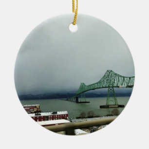 Astoria-Megler Bridge, Astoria, Oregon Ceramic Ornament