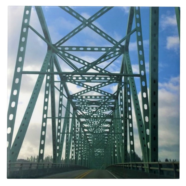 Astoria-Megler Bridge, Astoria, Oregon Tile (Front)