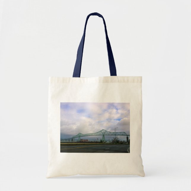 Astoria-Megler Bridge, Astoria, Oregon Tote Bag (Front)