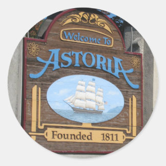 Astoria, Oregon Classic Round Sticker