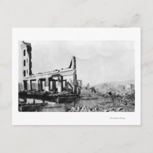 Astoria, Oregon Fire View of Weinard Hotel Postcard