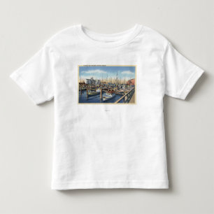 Astoria, Oregon - Fishing Fleet in Harbour Toddler T-shirt