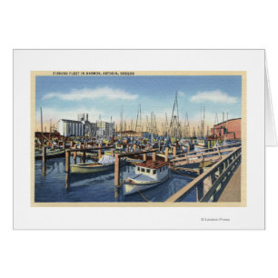 Astoria, Orégon - flotte de pêche dans le port