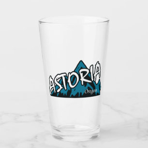 Astoria Oregon Mountains Glass