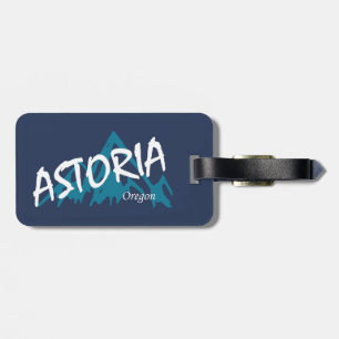 Astoria Oregon Mountains Luggage Tag