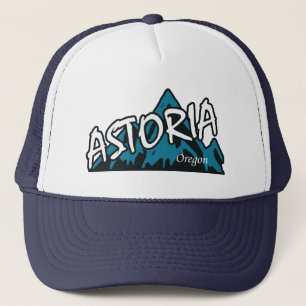 Astoria Oregon Mountains Trucker Hat