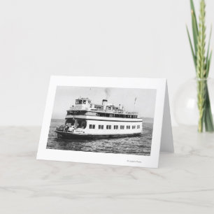 Astoria, Oregon View of Ferry Astoria Photograph Card