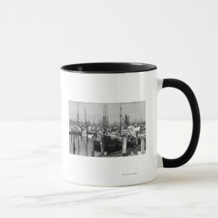Astoria, Oregon Waterfront View of Fishing Fleet Mug