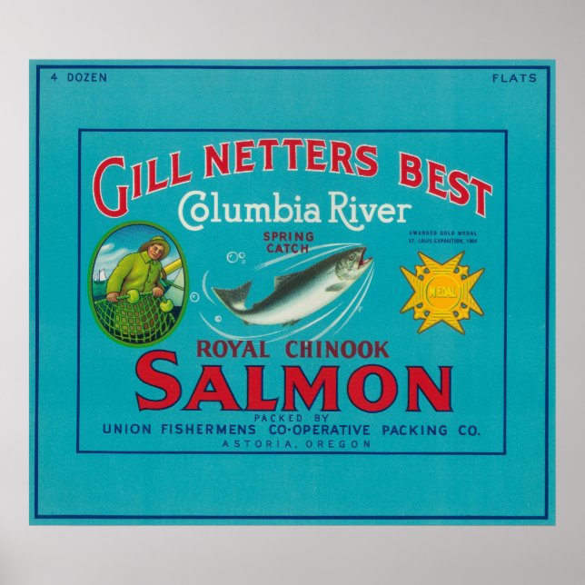 Astoria, OregonGill Netters BestAstoria, OR Poster (Front)