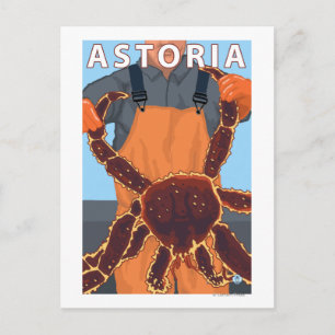 Astoria, OregonKing Crab Postcard