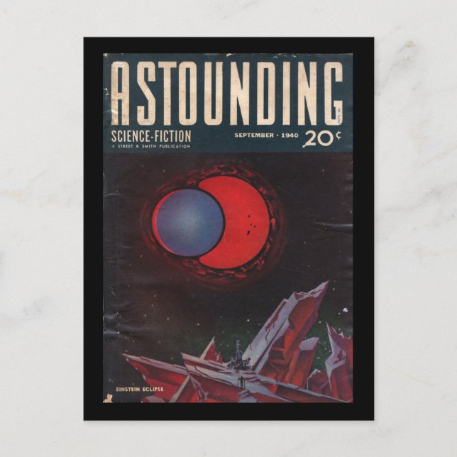 Astounding Science-Fiction, September, 1940_Pulp Postcard (Front)