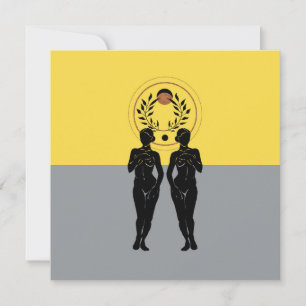 Astra Feminine Modern Art Greeting Card