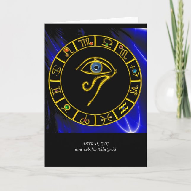 ASTRAL EYE / BLUE TALISMAN CARD (Front)