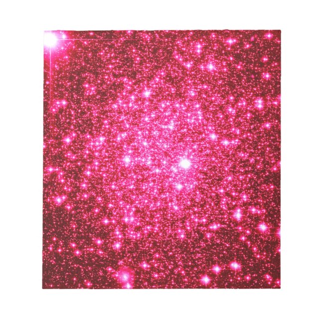 Astral Glitter Hot Pink Notepad (Front)