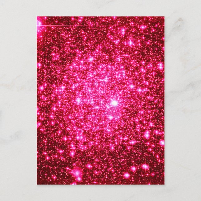 Astral Glitter Hot Pink Postcard (Front)