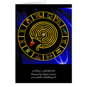 ASTRAL LABYRINTH GOLD ZODIAC CHART Astrology