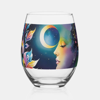 Astral Light Soul Travel Program Water Stemless Wine Glass