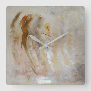 'Astral Lights' by Ramona Walach Square Wall Clock