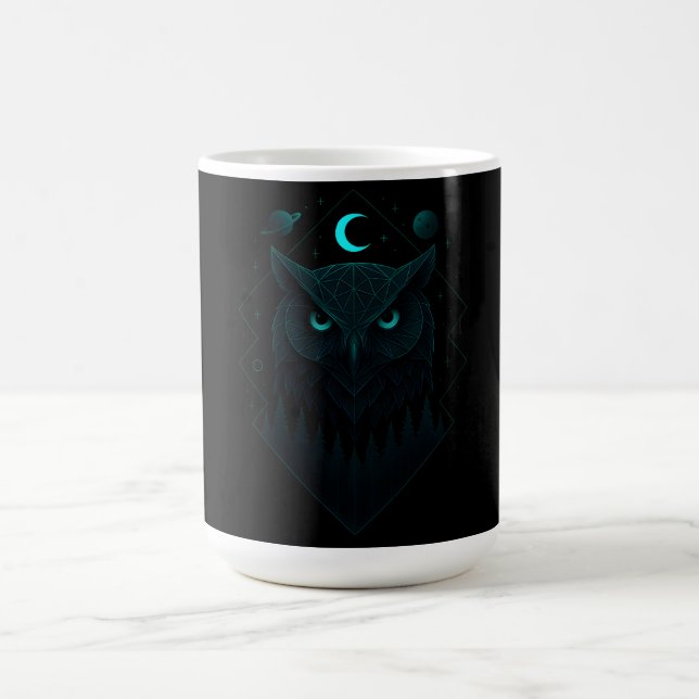 Astral Owl - Cosmic Night Wisdom Coffee Mug (Center)