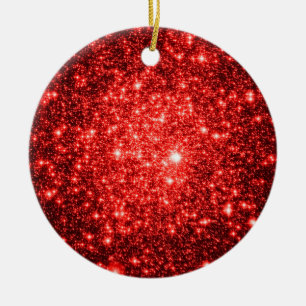 Astral Parties scintillant Rouge ornements de Noël