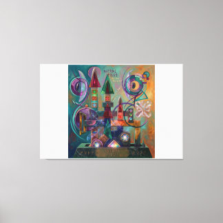 Astral Pilot: Kandinsky Style Abstract Expressioni Canvas Print
