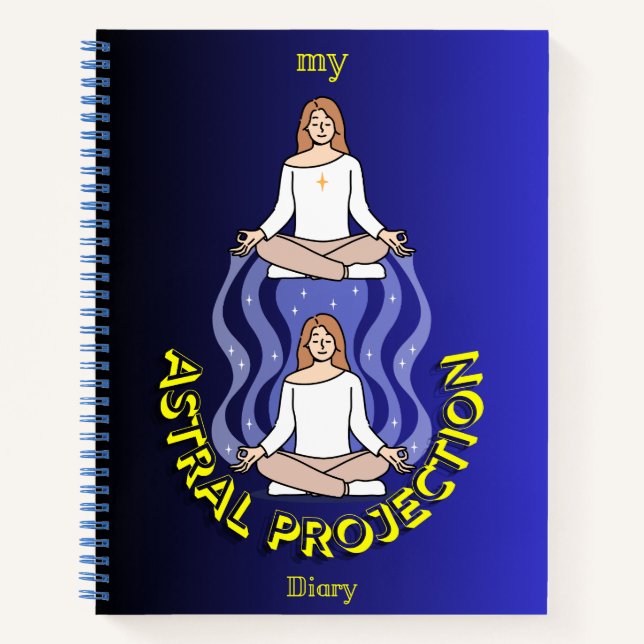 Astral Projection Diary Notebook (Front)
