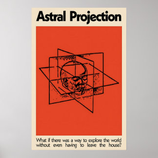 Astral Projection Japanese Abstract Bauhaus Poster