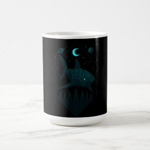 Astral Shark - Cosmic Ocean Predator Coffee Mug