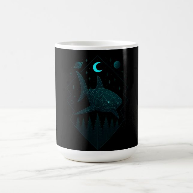 Astral Shark - Cosmic Ocean Predator Coffee Mug (Center)
