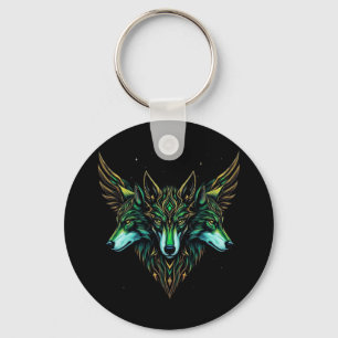 Astral Wolves Keychain