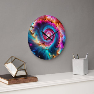 “Astralis” - Nebula and Galaxies                   Large Clock