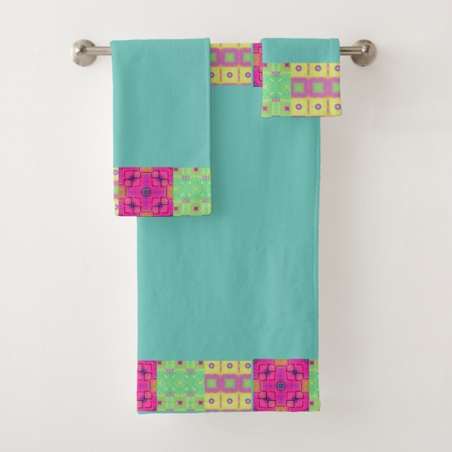 Astratto geometrico bath towel set (Insitu)