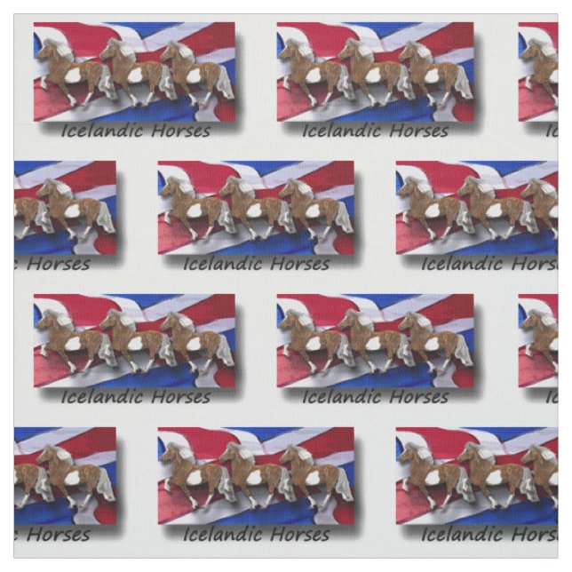 Astrid and Icelandic Flag Fabric (Swatch)