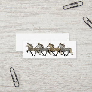 Astrid Icelandic Horses Mini Business Card