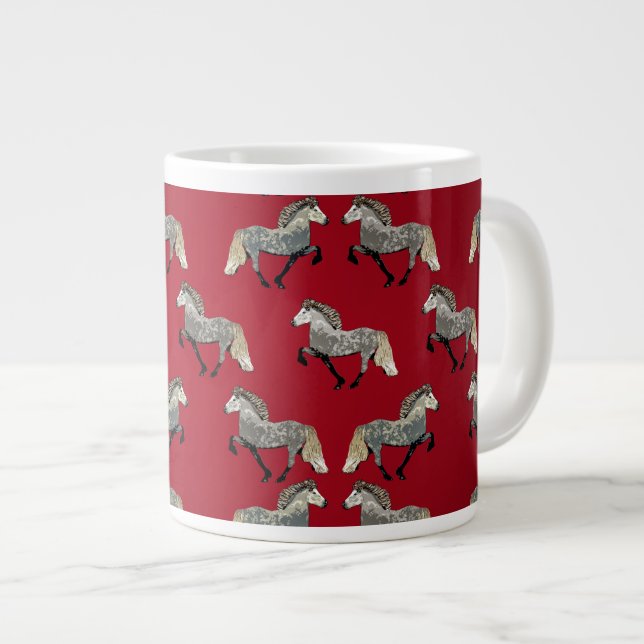 Astrid in Red Large Coffee Mug (Front Right)