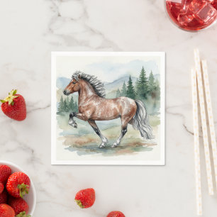 Astrid Tolting Icelandic Horse watercolor Napkin