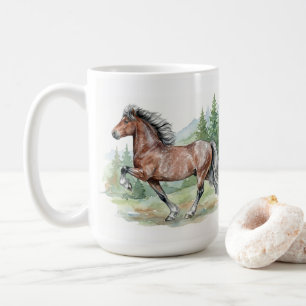 Astrid Watercolor Icelandic Horse Coffee Mug