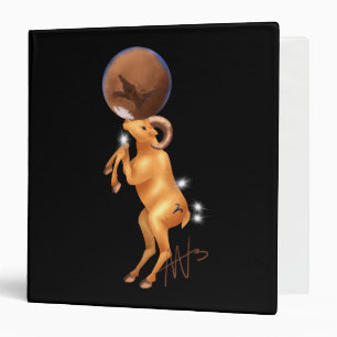 Astro Aries Mars Zodiac Binder