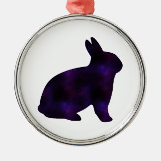 Astro Bunny Metal Ornament