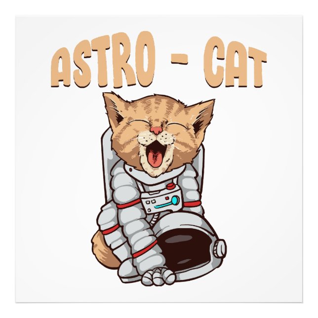 Astro Cat Photo Print (Front)