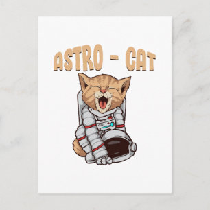 Astro Cat Postcard