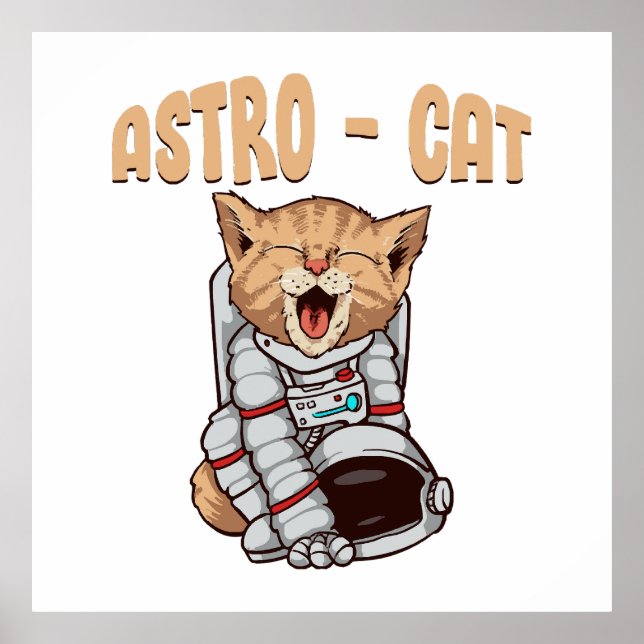 Astro Cat Poster (Front)