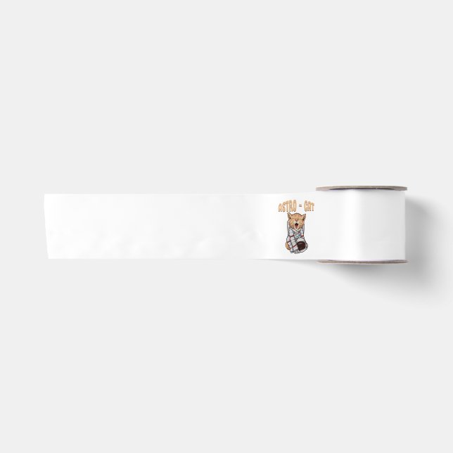Astro Cat Satin Ribbon (Front)